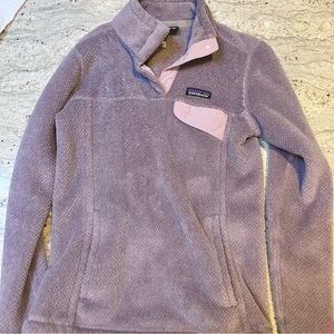 Patagonia Womens Light Purple Re-Tool Snap-T Fleece Pullover